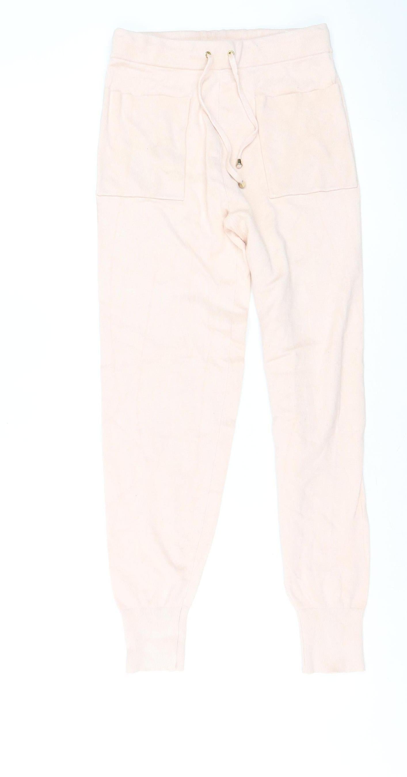 Womens UK Size XS Oasis Regular Fit Jogger Pink Trousers