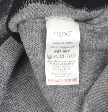 Mens UK Size M NEXT Grey Pullover Jumper