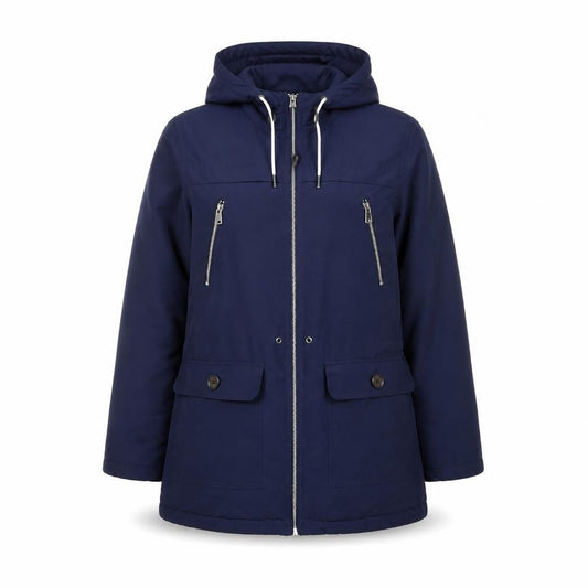 Womens UK Size 16 Papaya Blue Parka Coat