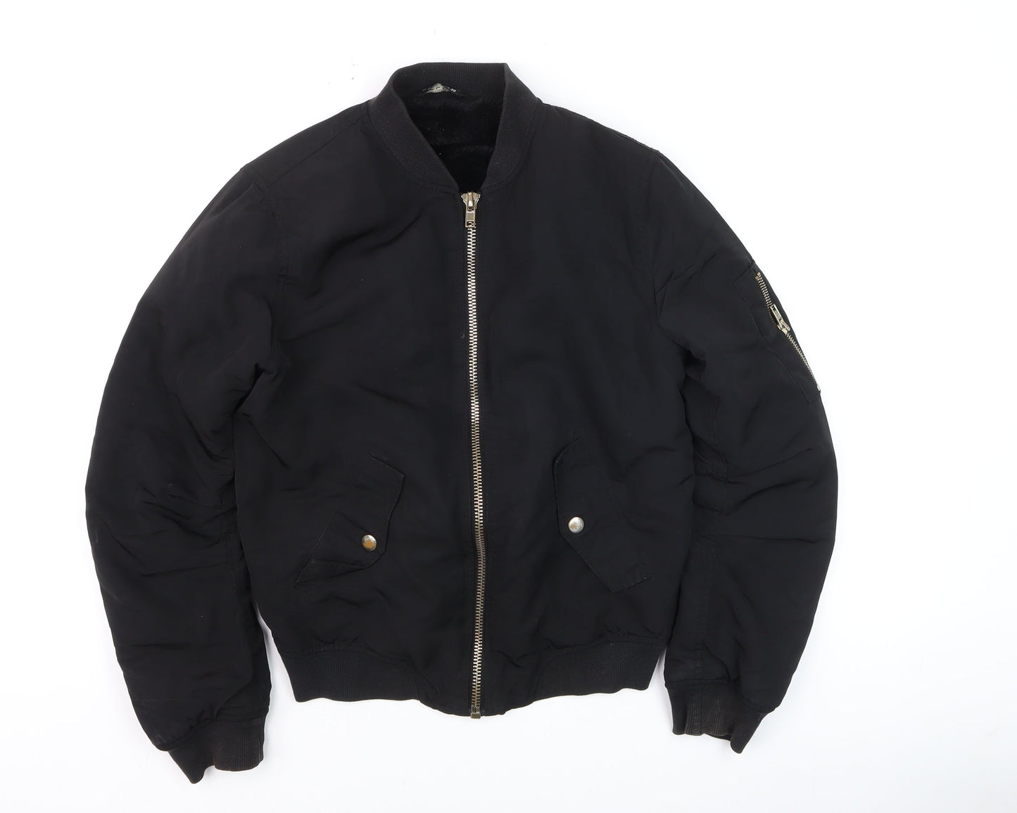 Womens UK Size 10 Select Black Bomber Jacket