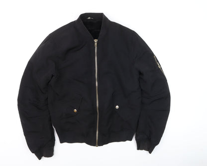 Womens UK Size 10 Select Black Bomber Jacket