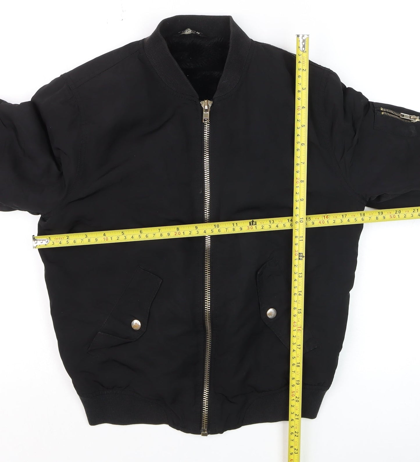 Womens UK Size 10 Select Black Bomber Jacket