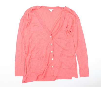 Womens UK Size XS Gap Pink Cardigan Jumper