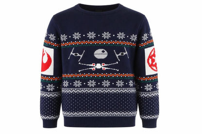 Numskull Men's Blue Star Wars Christmas Jumper 2XL Pullover Knit