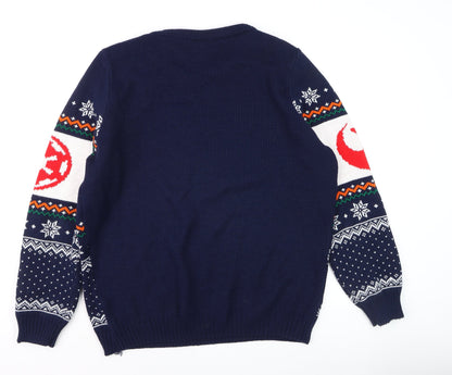 Numskull Men's Blue Star Wars Christmas Jumper 2XL Pullover Knit