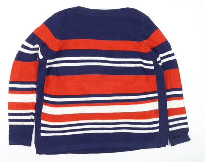 Womens UK Size M Isle Multicoloured Pullover Jumper