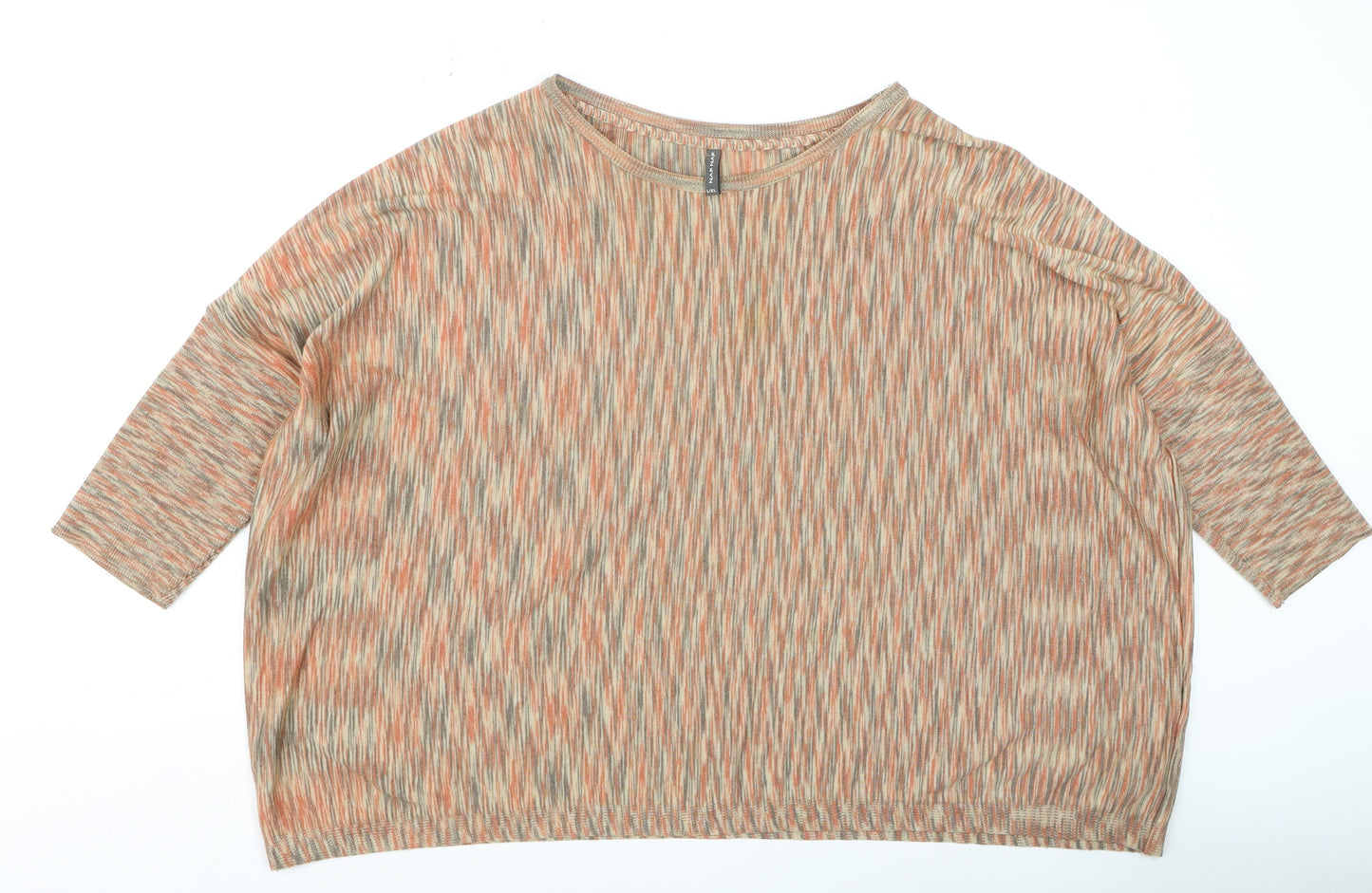 Womens UK Size L NAF NAF Multicoloured Basic T-Shirt