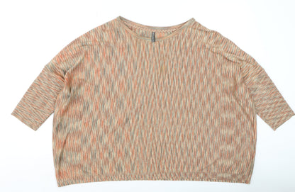 Womens UK Size L NAF NAF Multicoloured Basic T-Shirt