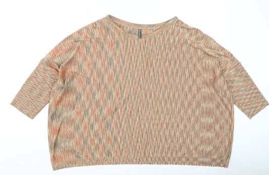 Womens UK Size L NAF NAF Multicoloured Basic T-Shirt