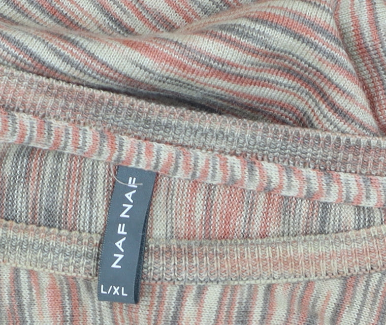 Womens UK Size L NAF NAF Multicoloured Basic T-Shirt