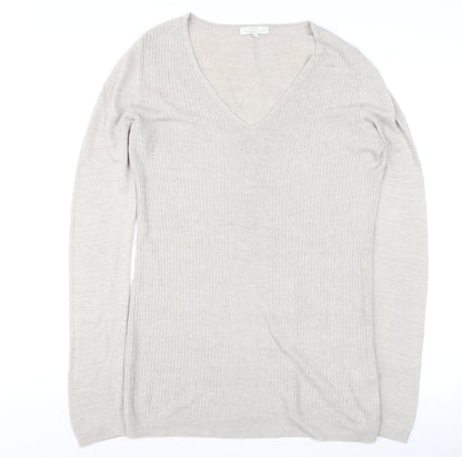 Womens UK Size M Delicate Love Beige Pullover Jumper