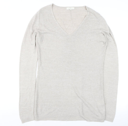 Womens UK Size M Delicate Love Beige Pullover Jumper