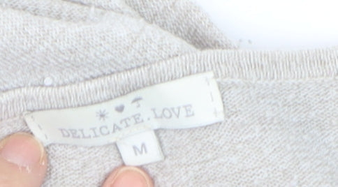 Womens UK Size M Delicate Love Beige Pullover Jumper