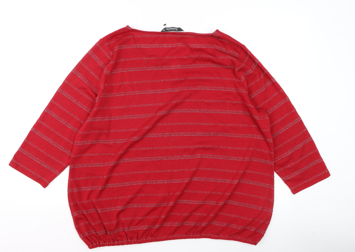 Womens UK Size 20 Bonmarché Red Basic T-Shirt