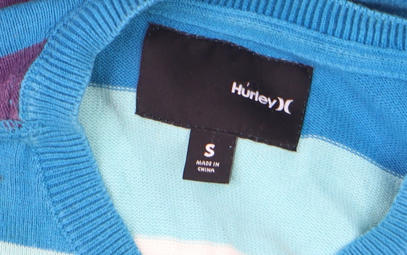 Mens UK Size S Hurley Blue Pullover Jumper