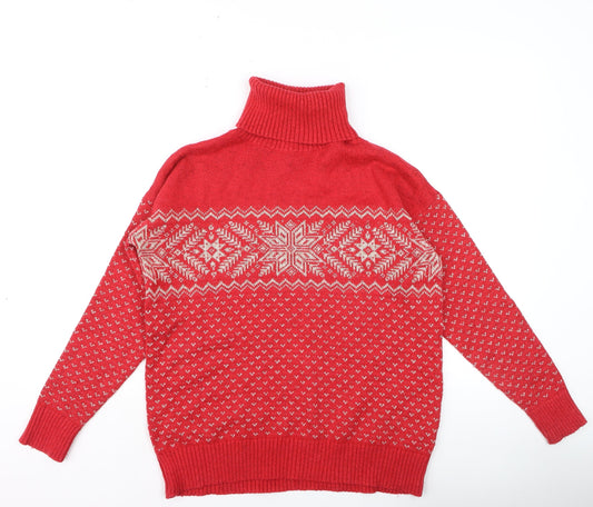 Womens UK Size 8 FatFace Red Pullover Jumper