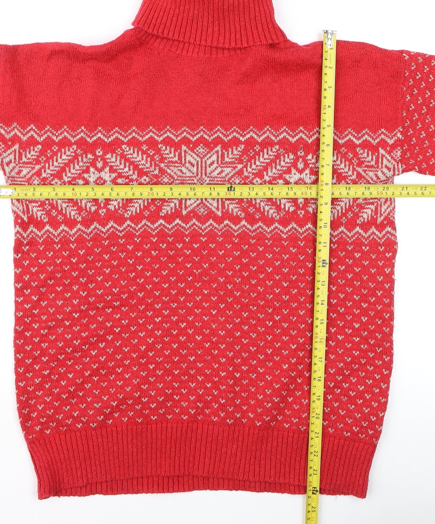Womens UK Size 8 FatFace Red Pullover Jumper