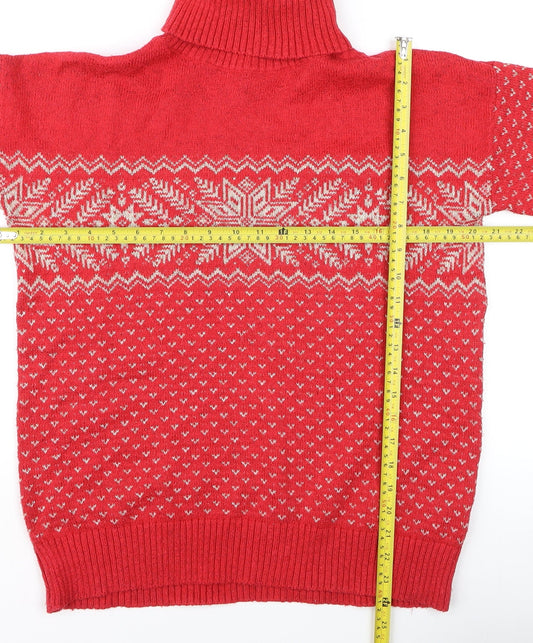Womens UK Size 8 FatFace Red Pullover Jumper