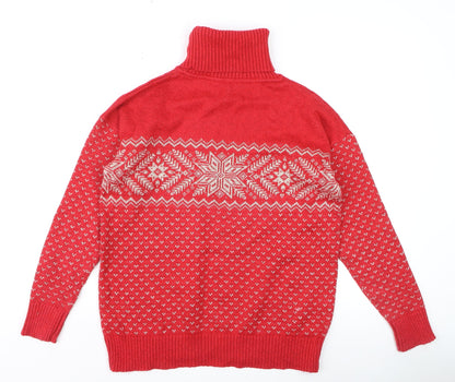 Womens UK Size 8 FatFace Red Pullover Jumper