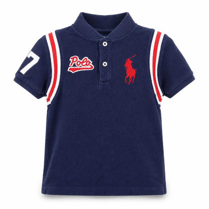 Boys UK Size 4 Years Ralph Lauren Blue Basic Polo