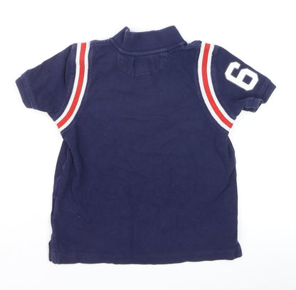 Boys UK Size 4 Years Ralph Lauren Blue Basic Polo