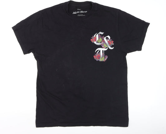 Mens UK Size S Cheats & Thieves Black  T-Shirt