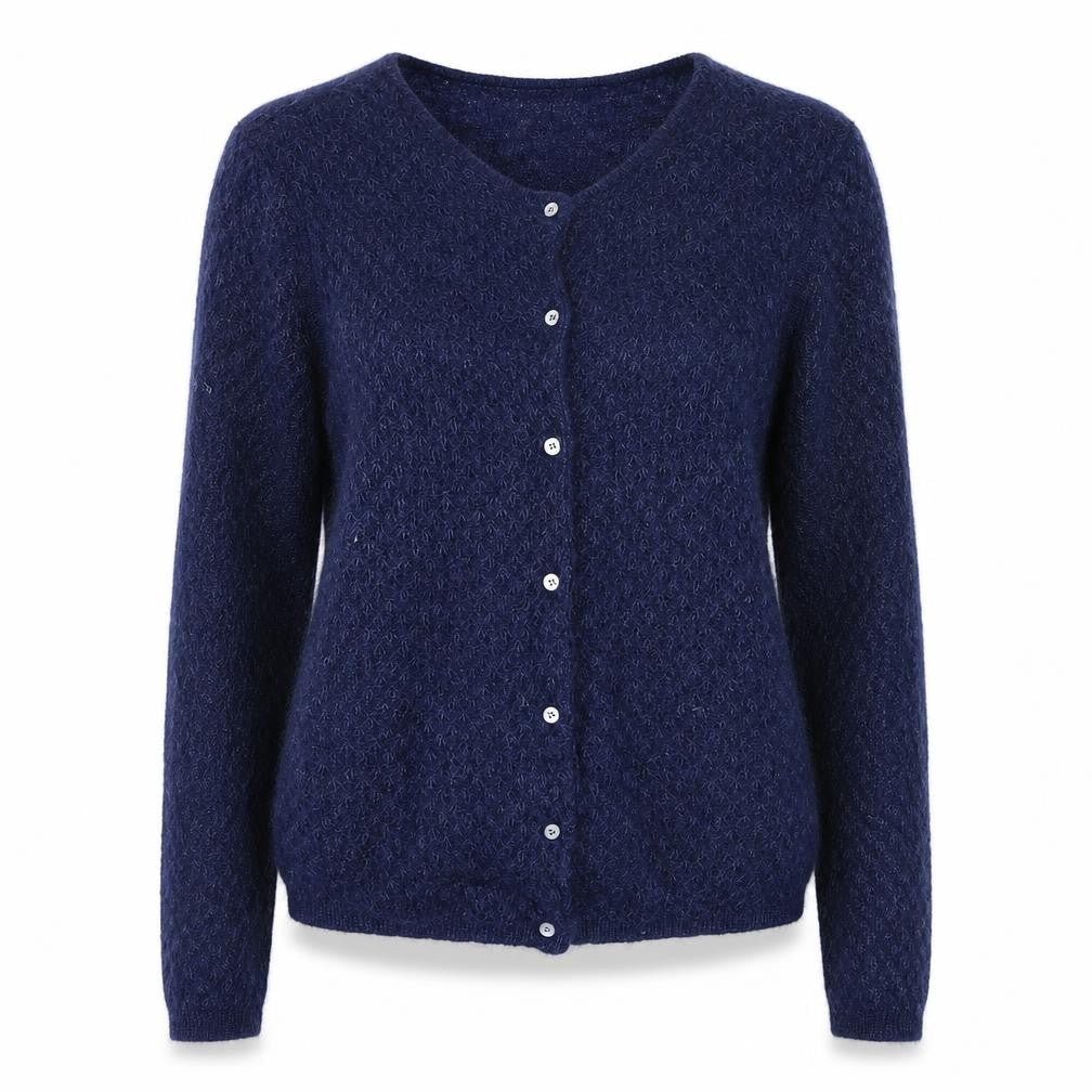 Womens UK Size 12 Somewhere Paris Blue Cardigan Jumper