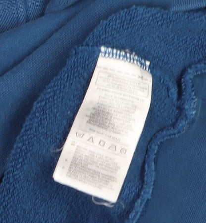 Mens UK Size M adidas Blue Pullover Hoodie