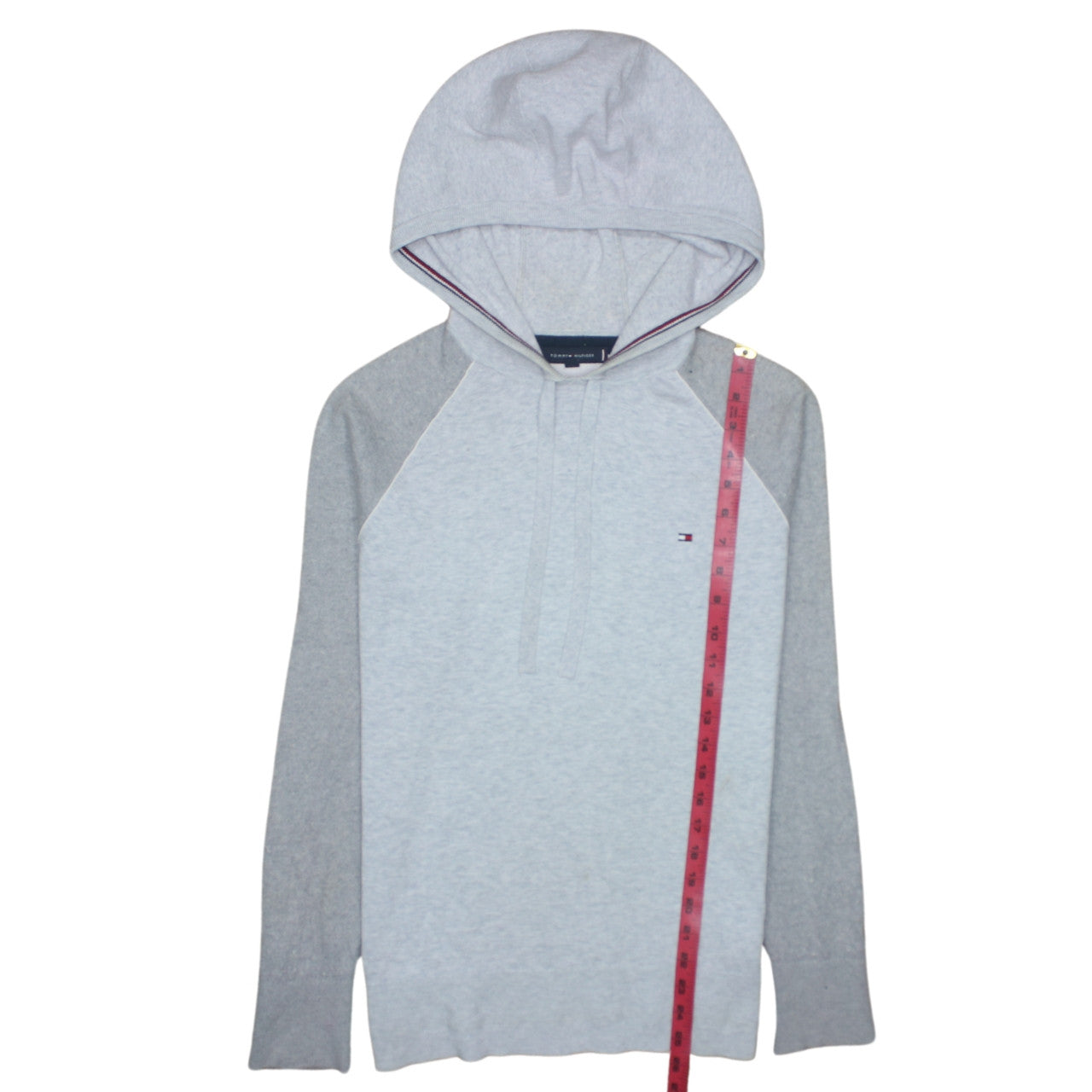 Mens UK Size M Tommy Hilfiger Grey Pullover Hoodie