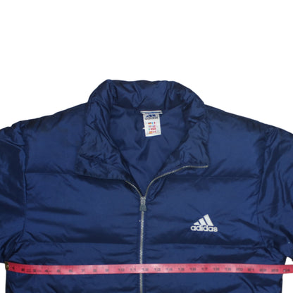 Mens UK Size M adidas Blue Puffer Jacket