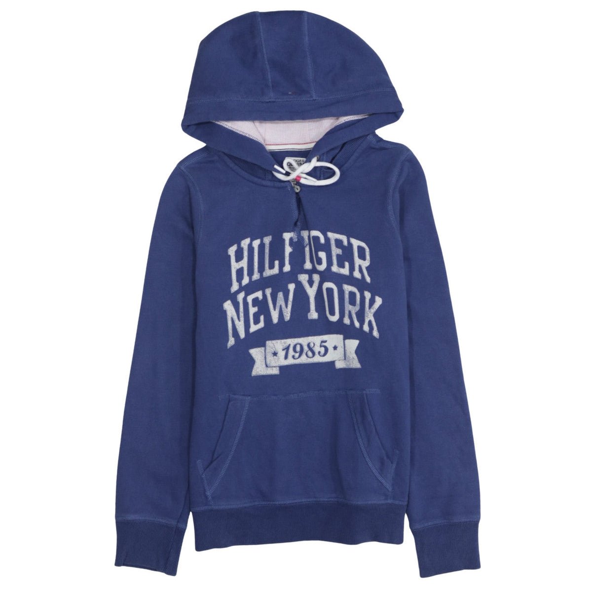 Womens UK Size M Tommy Hilfiger Blue Pullover Hoodie