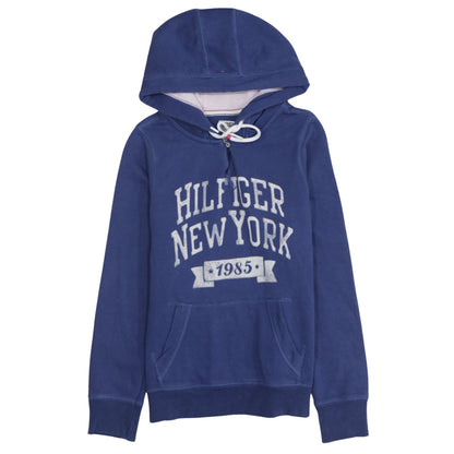 Womens UK Size M Tommy Hilfiger Blue Pullover Hoodie