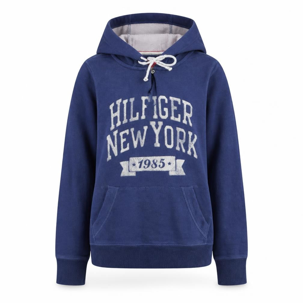Womens UK Size M Tommy Hilfiger Blue Pullover Hoodie