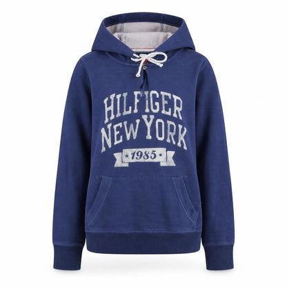 Womens UK Size M Tommy Hilfiger Blue Pullover Hoodie