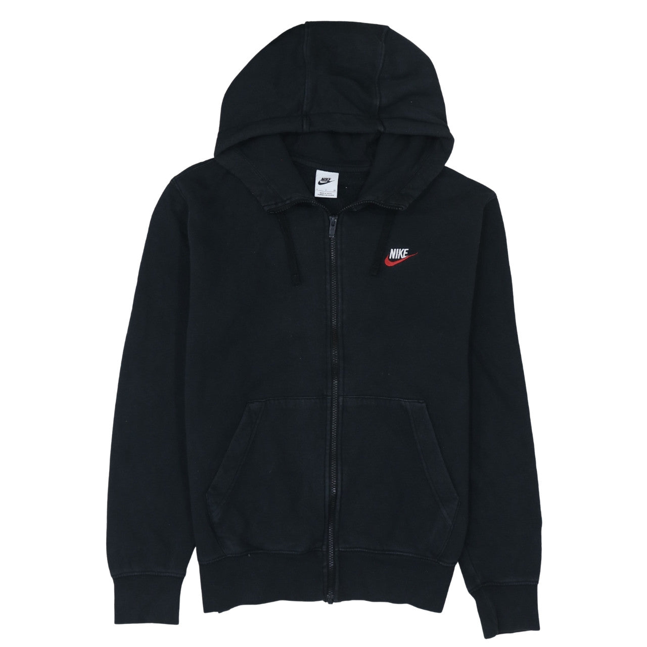 Mens UK Size S Nike Black Full Zip Hoodie