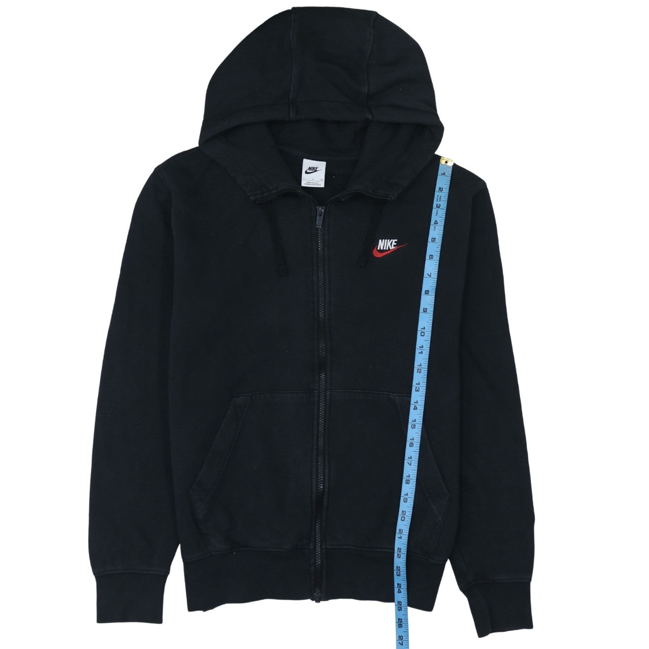 Mens UK Size S Nike Black Full Zip Hoodie
