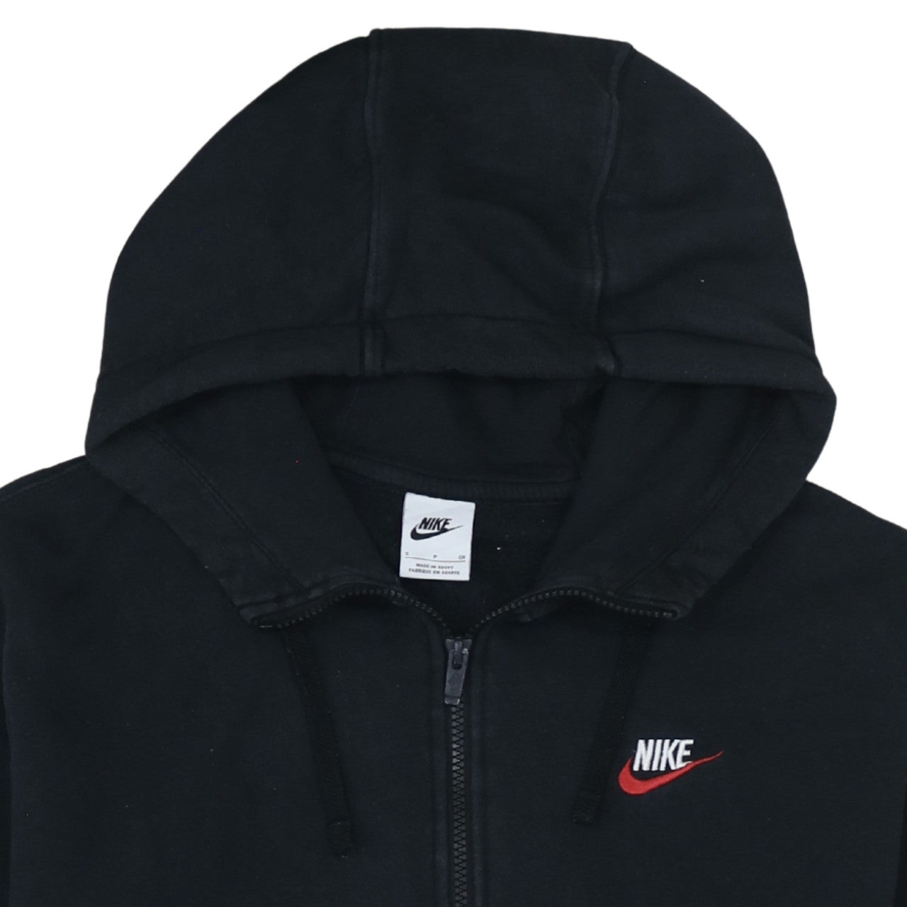 Mens UK Size S Nike Black Full Zip Hoodie