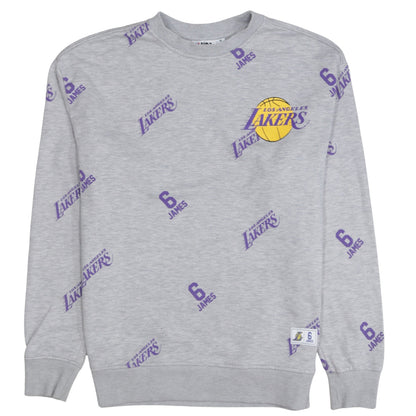 Mens UK Size M NBA Grey Pullover Sweatshirt