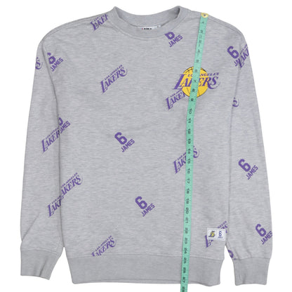 Mens UK Size M NBA Grey Pullover Sweatshirt