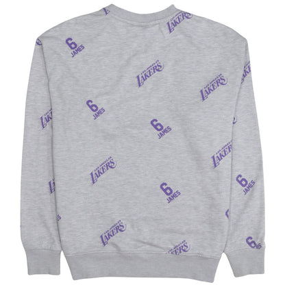 Mens UK Size M NBA Grey Pullover Sweatshirt
