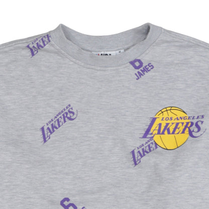 Mens UK Size M NBA Grey Pullover Sweatshirt