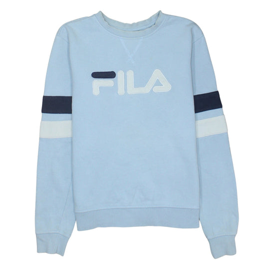 Womens UK Size S FILA Blue Pullover Sweatshirt