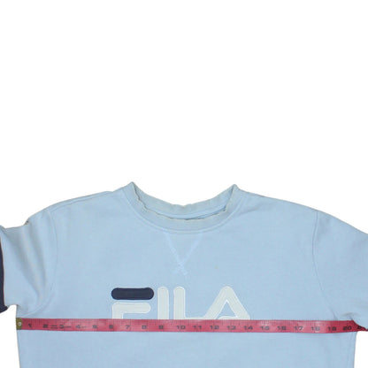 Womens UK Size S FILA Blue Pullover Sweatshirt