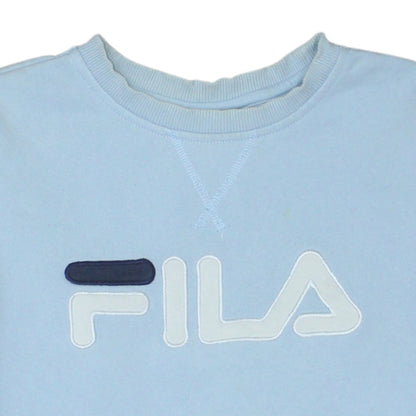 Womens UK Size S FILA Blue Pullover Sweatshirt