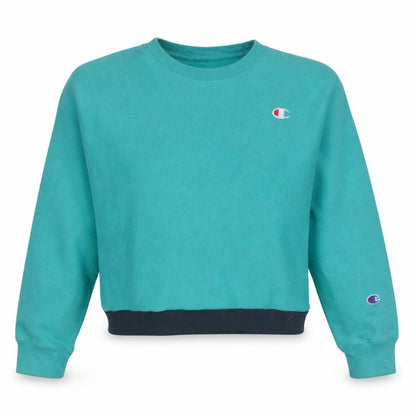 Womens UK Size M Champion Green Pullover Sweatshirt