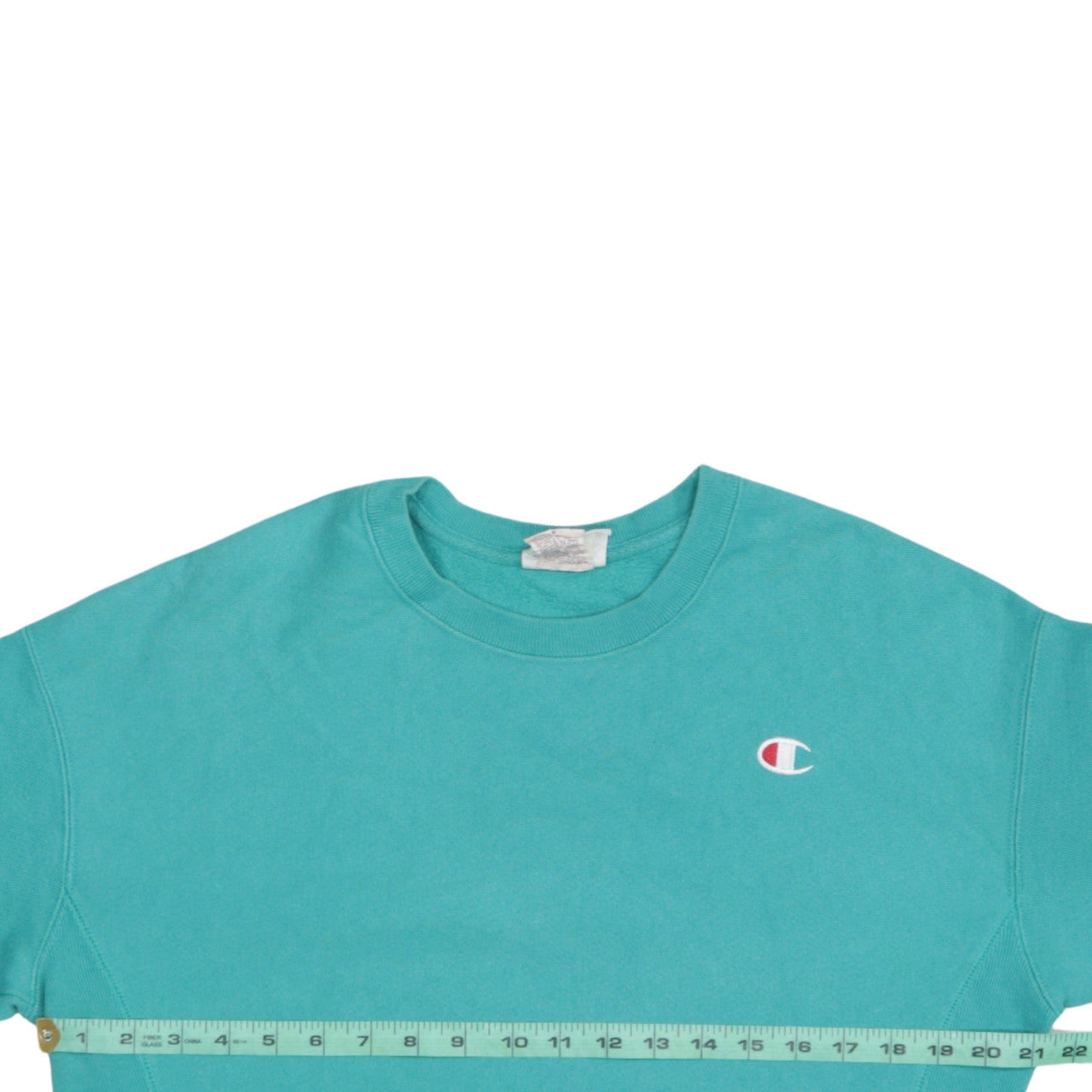 Womens UK Size M Champion Green Pullover Sweatshirt