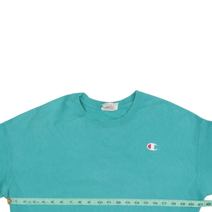 Womens UK Size M Champion Green Pullover Sweatshirt