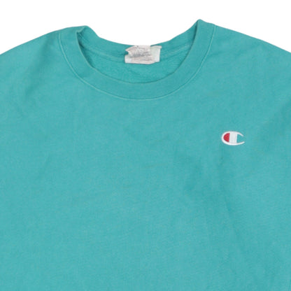Womens UK Size M Champion Green Pullover Sweatshirt