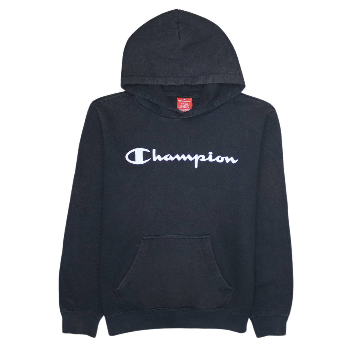 Womens UK Size S Champion Black Pullover Hoodie