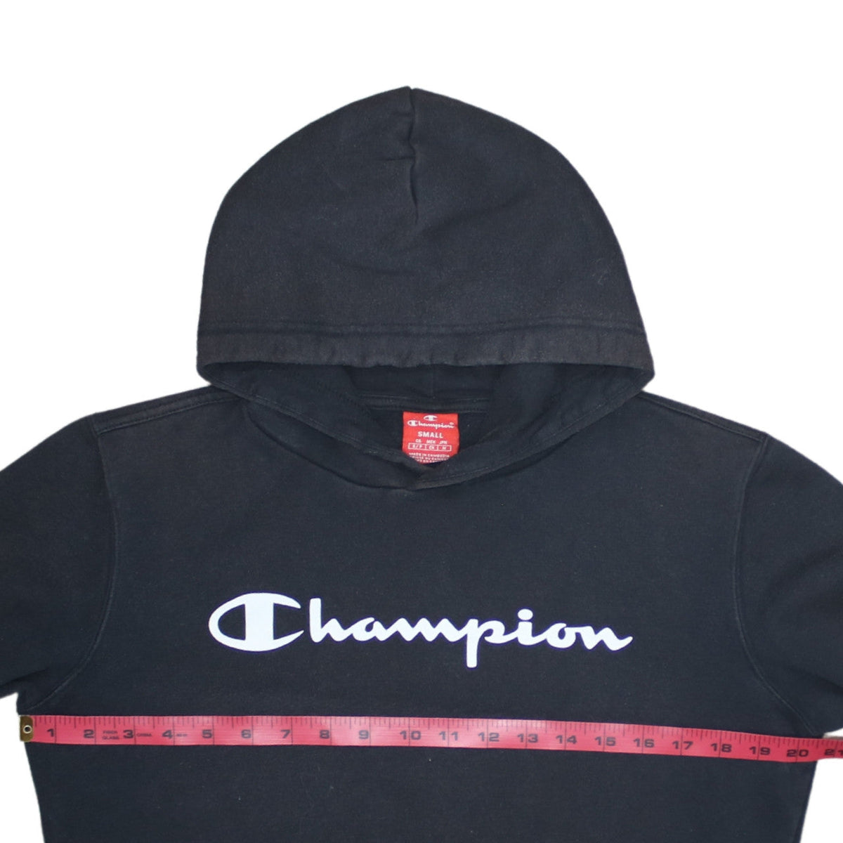 Womens UK Size S Champion Black Pullover Hoodie